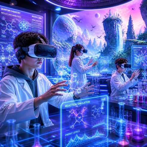 Safe Chemical Exploration in Virtual Labs